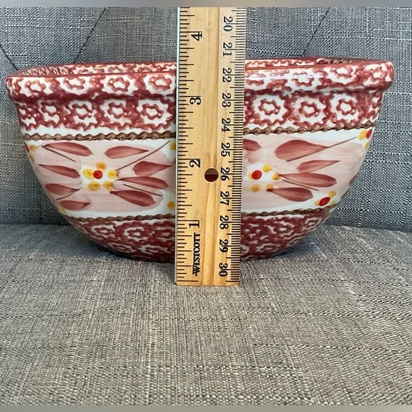 TWO Temp-Tations by Tara Old World Cranberry Red Serving Bowls - Picture 10 of 16